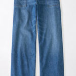 American Eagle AE Dreamy Drape Stretch Curvy Super High-Waisted Baggy Wide-Jeans Photo 0