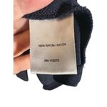 Nina Leonard Navy Blue Gold Trim Sleeveless Chic Swing Dress Women Sz M Photo 8