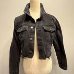 NEW Mono B Juniors Large Black Denim Cropped Jacket Size undefined Photo 0