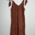 Aerie Canyon Creek Swim Coverup Dress Small Tie Straps Tassels Photo 0
