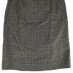 Vintage Rena Rowan for Saville Pleated‎ Midi Skirt Brown Black Plaid USA Women 8 Photo 3
