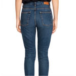 Sézane Sezane Brut Sexy High Rise Straight Leg Raw Frayed Step Hem Blue Jeans, Size 26 Photo 1