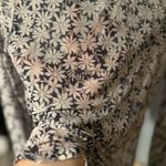 American Eagle  Outfitters Black and White Floral Blouse Photo 3