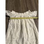 American Eagle American‎ Eagle Outfitters Ivory Cotton Embroidered Off Shoulder Tunic Dress M Photo 5