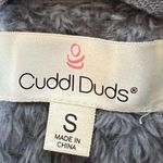 Cuddl Duds  gray pullover sherpa faux fur zip up front pockets soft size small Photo 6