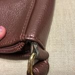 Tignanello Leather Crossbody Bag in Metallic Maroon Red Photo 8