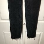 RE/DONE  Comfort Stretch Washed Black High Rise Stove Pipe Raw Hem Jeans Size 29 Photo 9