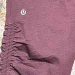 Lululemon  The Flow Crop Il Heathered Bordeaux Drama Leggings Size 12 burgundy Photo 8