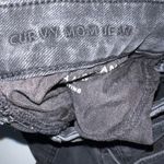 American Eagle  Curvy Mom Jeans Womens 6 Black Stretch High Rise Tapered Grunge Photo 6