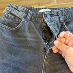 ANINE BING  Kate Gray Jeans Straight Leg Mom Distressed Womens 24 Flawed Photo 5