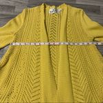 Anthropologie Rosie Neira Yellow Crochet Long Sleeve Cardigan; XS Women’s Photo 3