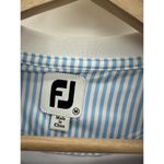 FootJoy  Polo Shirt Women Medium White V-Neck Golf Pickleball Collar Preppy Photo 5