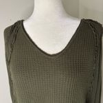 Free People We The Free  Long Sleeve Catalina Thermal Olive Size Medium Photo 1
