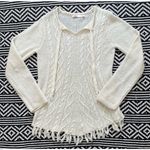prAna Shelby Fringe Knit Poncho Sweater Photo 7