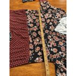 Kate & Mallory Kate & Mallory Boho Mixed Print Top Women’s Large Long Sleeve Floral Polka Dot Photo 8