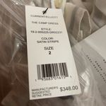 Current/Elliott Current Elliott The Camp Dress Satin Stripe NWT Photo 7