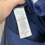 Time and Tru Women’s Large Navy Blue Embroidered One Piece Swim Photo 3