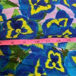 ASOS  swim cover up skirt high slits pansy print Sz 2 Photo 7