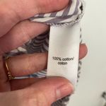 Maurice's  Striped 90s Prep Button Up Shirt Purple White Long Sleeve Button Down Photo 10