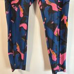 New Balance Women’s Printed 7/8 Running Leggings Blue/Pink Size XL Photo 4