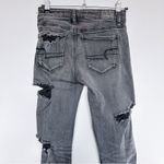 American Eagle  Black Super Stretch High Rise Jegging Size 0 Long Photo 4