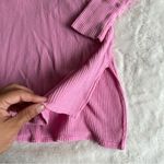 Aerie  Pink Waffle Henley Long Sleeve Size Medium Photo 7