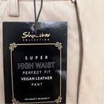 Shinestar  Women's Super high Waisted Vegan Leather Style Perfect Fit Pants  Sz S Photo 5