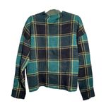 Tahari NWT  Mockneck Green Plaid Long-Sleeved Sweater - XL Photo 1