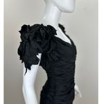 Vintage Notorious Dress Whimsigoth Witchy Glam Black Ruched Draped Corset XS Photo 1