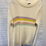 Roxy  sweater with stripes size large Photo 3