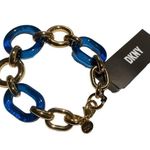 DKNY  Large Link Chain Flex Bracelet Two-Tone New With Tag Photo 0