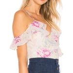 Majorelle Revolve Floral Wrap Top Off the Shoulder Salsa Tank Romance Women Sz L Photo 0