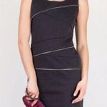 Michael Kors Womens Black With Gold Zipper Accent Sleeveless Sheath Mini Dress 4 Photo 1