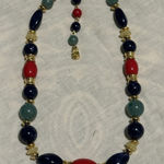 Liz Claiborne Vtg Gold Tone Beaded Lucite Adjustable Necklace Signed 20" Photo 0