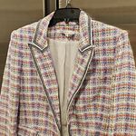 Veronica Beard 💕💕 Etney Tweed Dickey Jacket Light Lavender Multi-Color 10 NWOT Photo 13