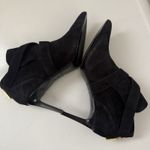 Rachel Zoe  Suede High Heel Black Booties Buckle Ankle Sophisticated City 9.5 Photo 3