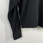 Adidas ‎ Cropped Sweatshirt Pullover Athleisure Activewear Logo Black XL Gym Photo 6