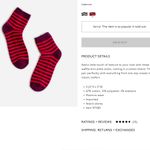 Madewell NWT Waffle-Knit Ankle Socks Cabernet - sold out - snagged Photo 1