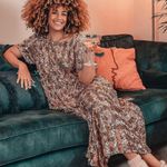 Maeve  by Anthropologie Bernadette Rose Gold‎ Sequin Tiered Midi Dress Size 1X Photo 0