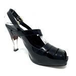 Fendi MaryJane Black Patent Leather Slingback Pumps size 37 - 7 Photo 9