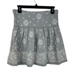 Vera Wang Princess  Pleated Gray Sparkle Snowflake Knit Sweater Skirt M NWT Photo 1