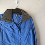 LL Bean Jacket Womens Small Blue Hooded Nylon Lightweight Rain Windbreaker‎ Coat Photo 1