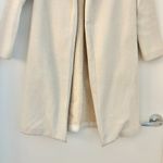 ZARA Cream Lapel Open Front Trench Coat Size S Photo 6