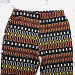 ZARA Pants Retro Geometric Flared Leg Stretch Knit Striped Orange Black Women S Photo 1