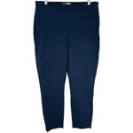 Everlane The Side-Zip Stretch Cotton Dress Pants in Navy Blue Size 14 Photo 1