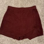 Soprano Maroon Suede Skort  Photo 0