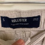 Hollister Womens Beige Ultra High Rise Cargo Pants S Linen Blend 28x29 Waist 28” Photo 1