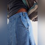 Free People  Catch The Sun Denim Maxi Skirt Photo 3