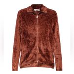NWT Aya Muse Cyro Top Jacket Full Zip Chenille Fabric in Rust Size M Red Size M Photo 7