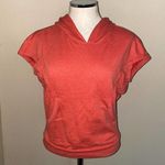 Zella Voyager Short Sleeve Hoodie w/front pocket and elastic cap sleeves medium Photo 0